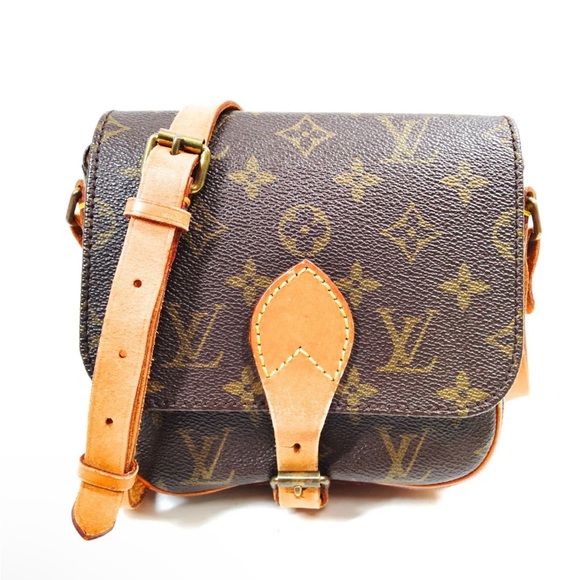 Authentic Louis Vuitton LV Shoulder Bag  Cartouchiere PM Brown Monogram 1172341 - Picture 1 of 9